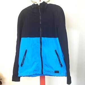 Coach Light and Dark Blue Wind Breaker